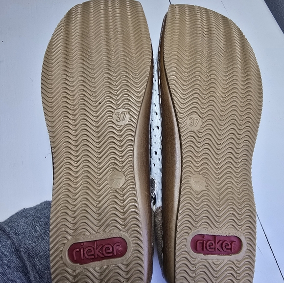 RIEKER Women's Celia Stone Beige Antistress Shoes Excellent condition Size 37 - Picture 8 of 12